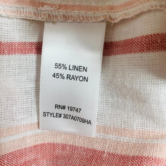 High Rise Stripe Paperbag Shorts size small LAND & SEA - Picture 10 of 12